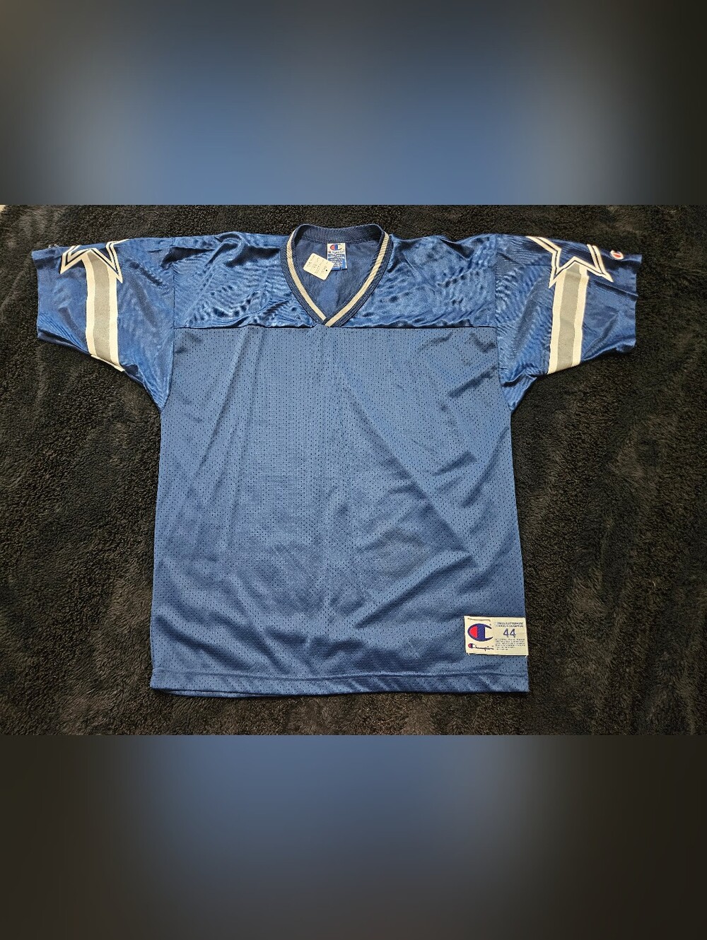 Mens Size 44 Blank Champion Cowboys Jersey
